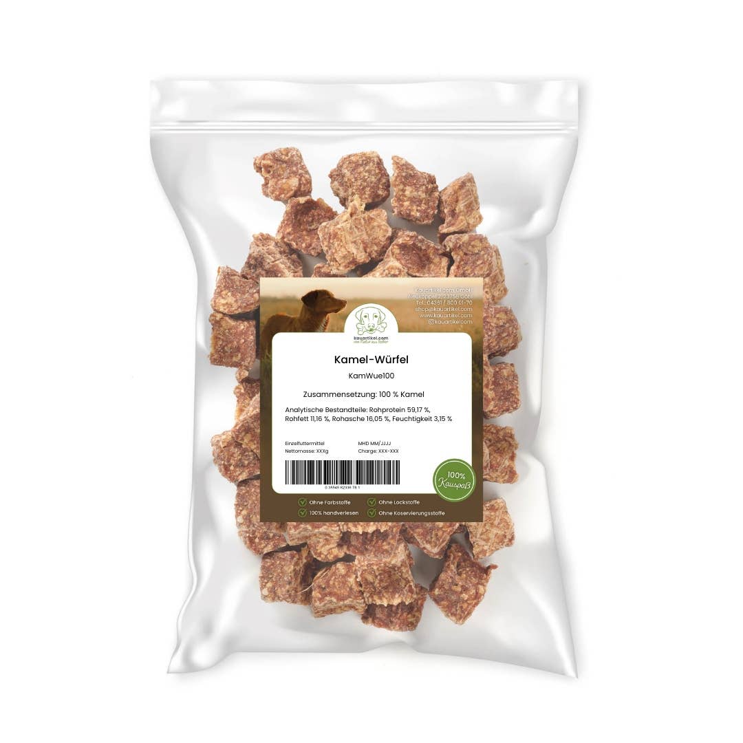 Kauartikel.com GmbH - Vendita all'ingrosso Snack - Cani - Cubetti di cammello1