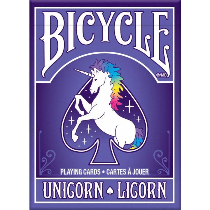 Naipes de unicornio bicicleta para venta al por mayor de Cardshouse