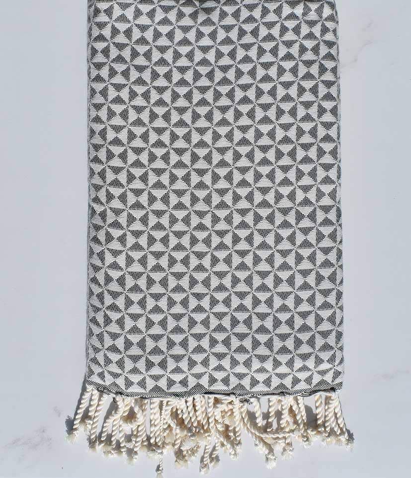 Fouta Tunisia - Wholesale Bath Towel - Slate gray butterfly fouta1
