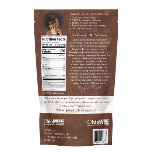 Joy Craft Cocoa - Vente Préparations/kits pour chocolat chaud - Chocolat chaud Signature 7,6 oz1