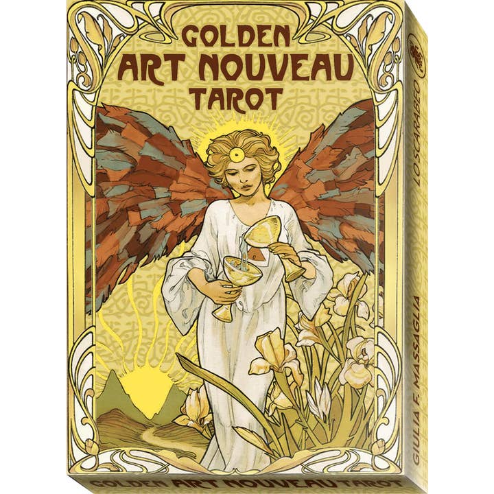 Cardshouse - Wholesale Tarot Cards - Golden Art Nouveau Tarot Grand Trumps 22 Cards Lo Scarabeo