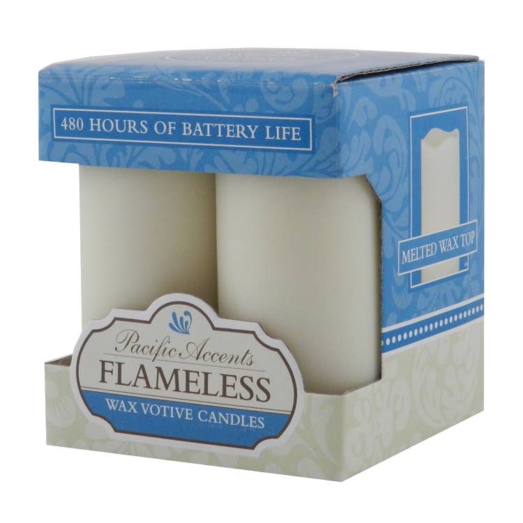 Flipo Group, Ltd. - Wholesale Flameless Candle - Flameless Ivory Wax LED Votive Candles with Timer 4-Pack7
