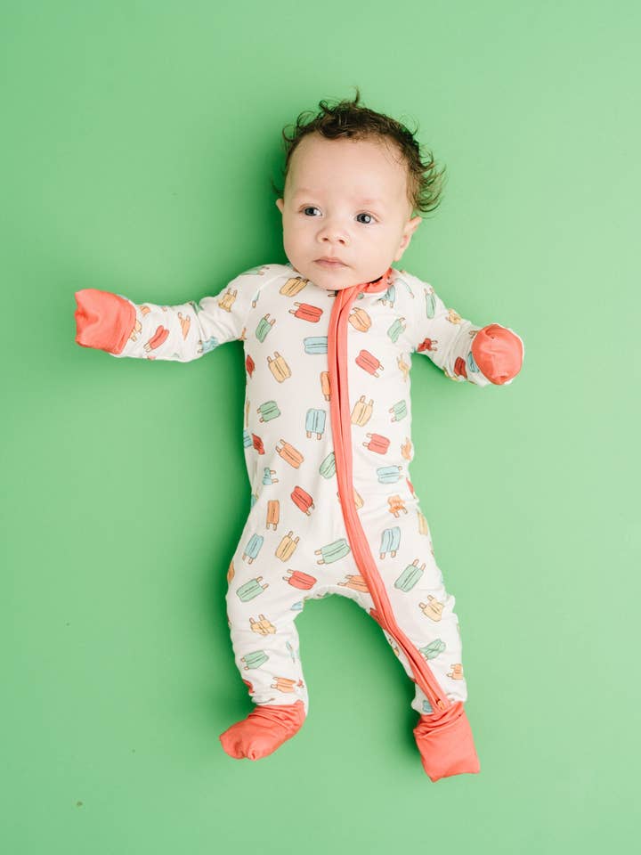 Little One Shop - Wholesale Sleepsuit - Baby - Summer Popsicles Bamboo Sleeper