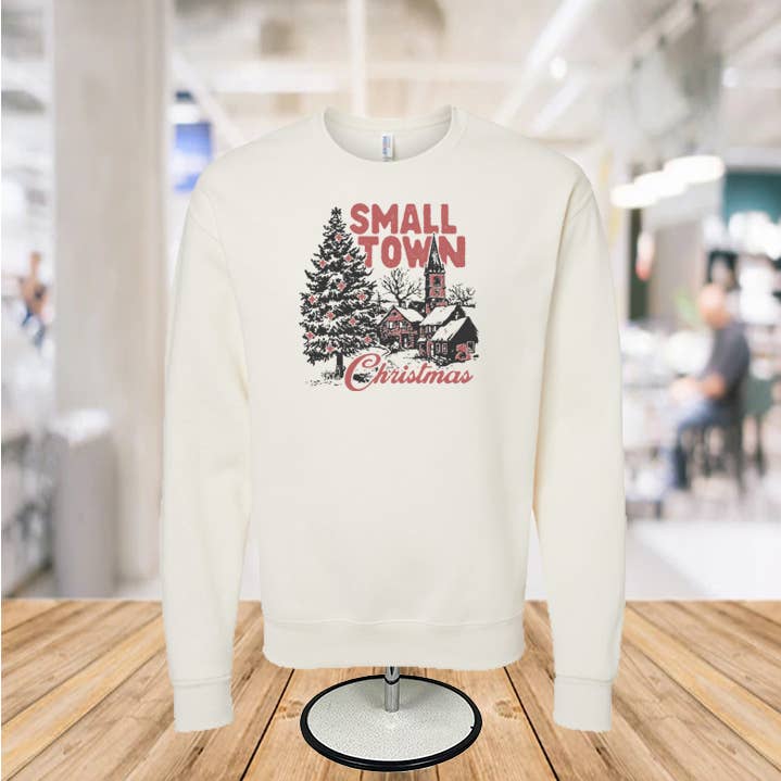 Sudadera navideña Small Town para venta al por mayor de Infidel Nation Apparel