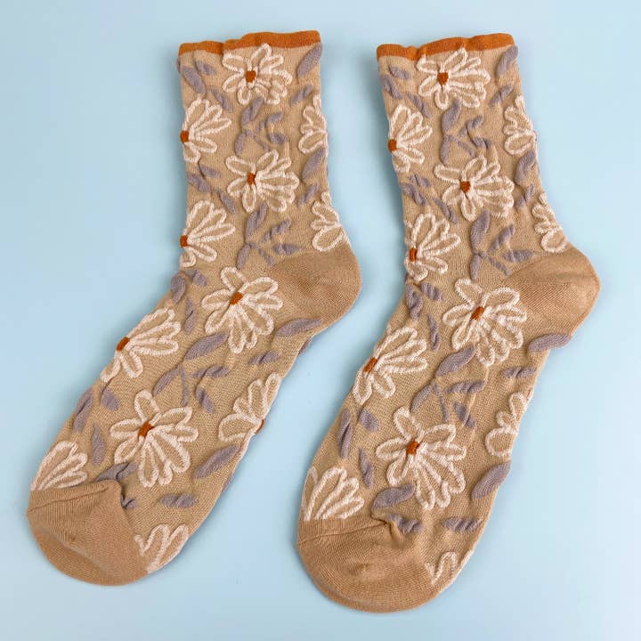 mildstyles - Wholesale Socks - Women's - Sweet Flower Tube Socks1