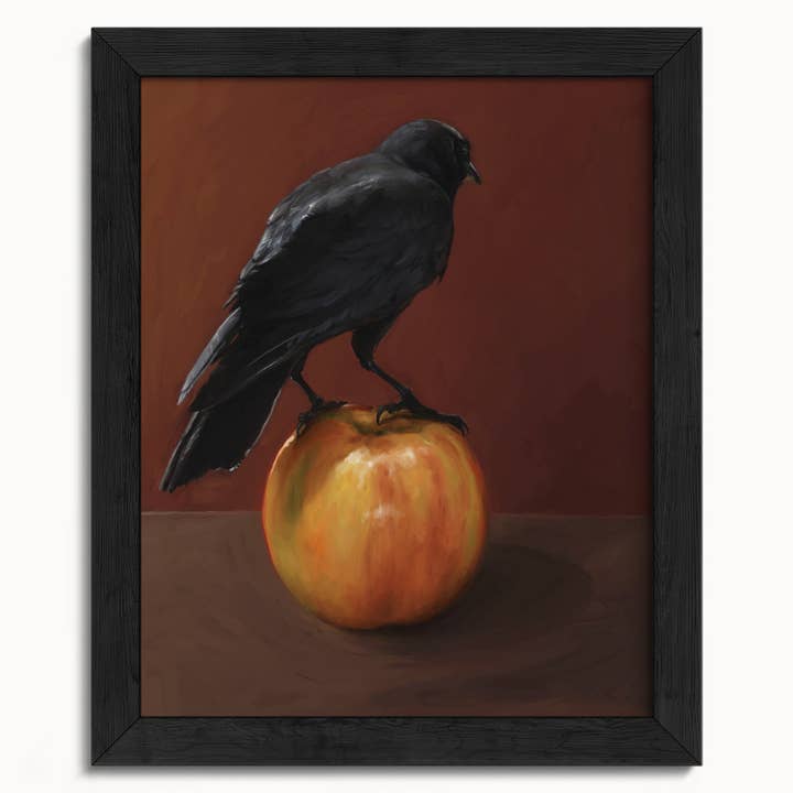 The Ugly Cat Studio - Wholesale Art Print - Moody City Crow Art Print10