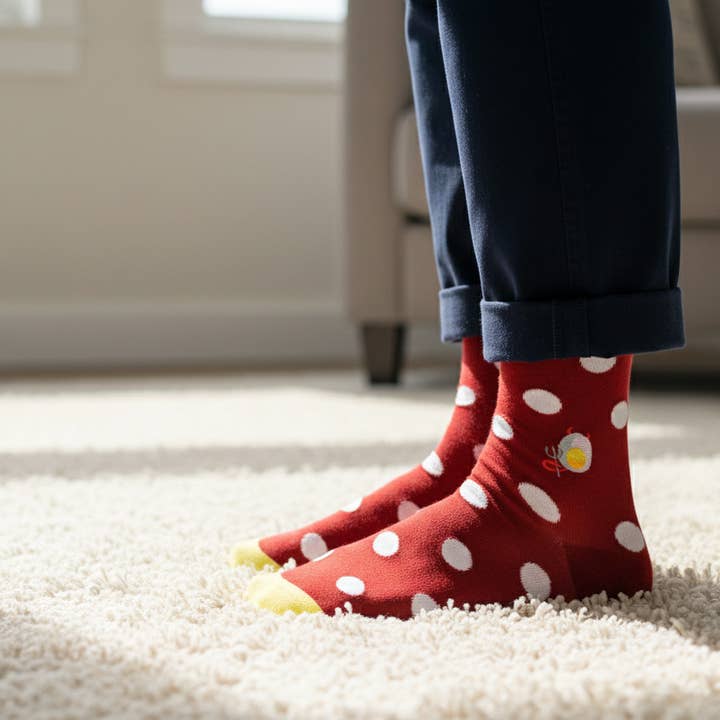 Soxfords – Großhandel Socken – Herren – Feine Herrensocken mit Teufelsei-Motiv „Bad Eggs“4