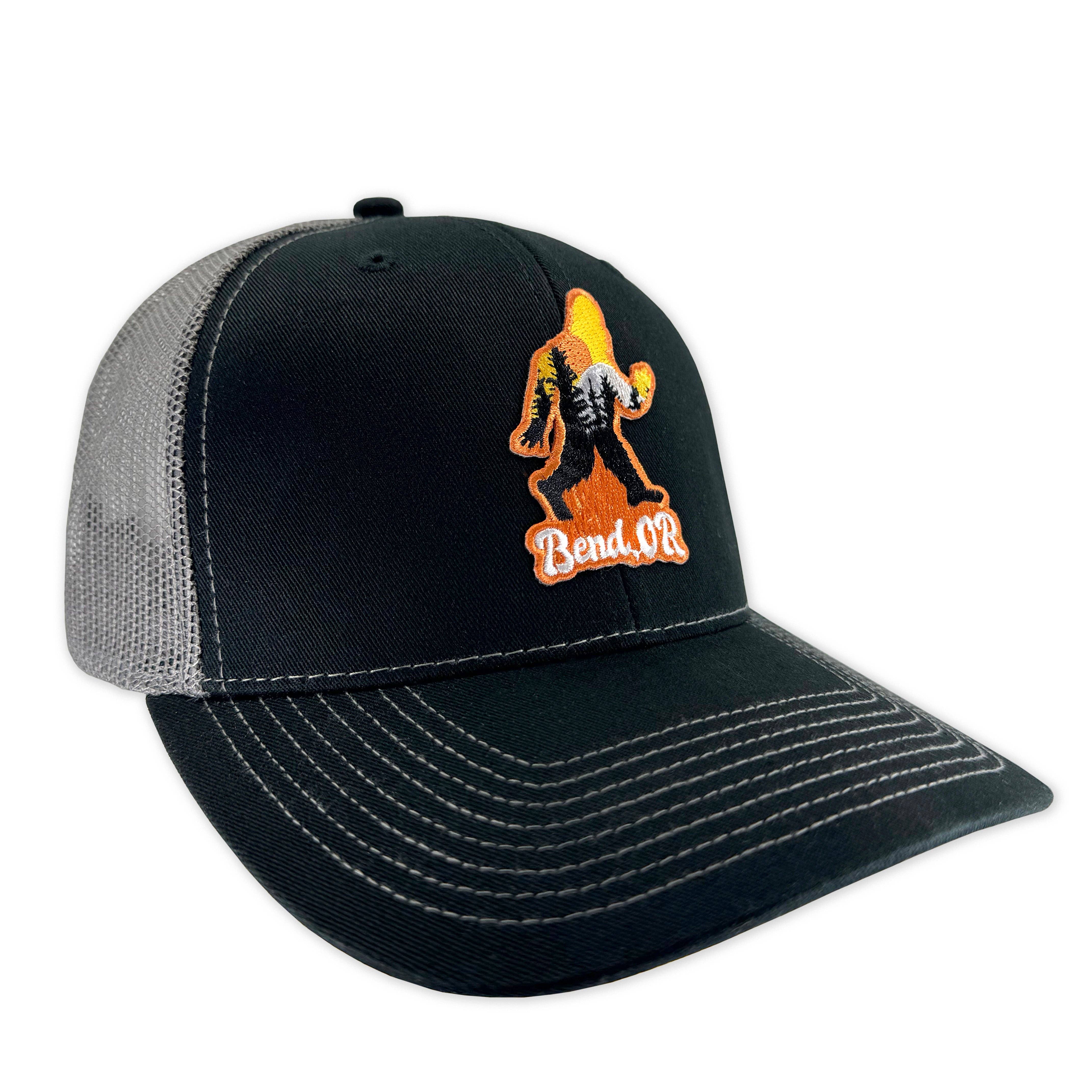 Little Bay Root - Wholesale Trucker Hat - Unisex - Bend Oregon Squatch Bigfoot | Curved bill snapback hat1