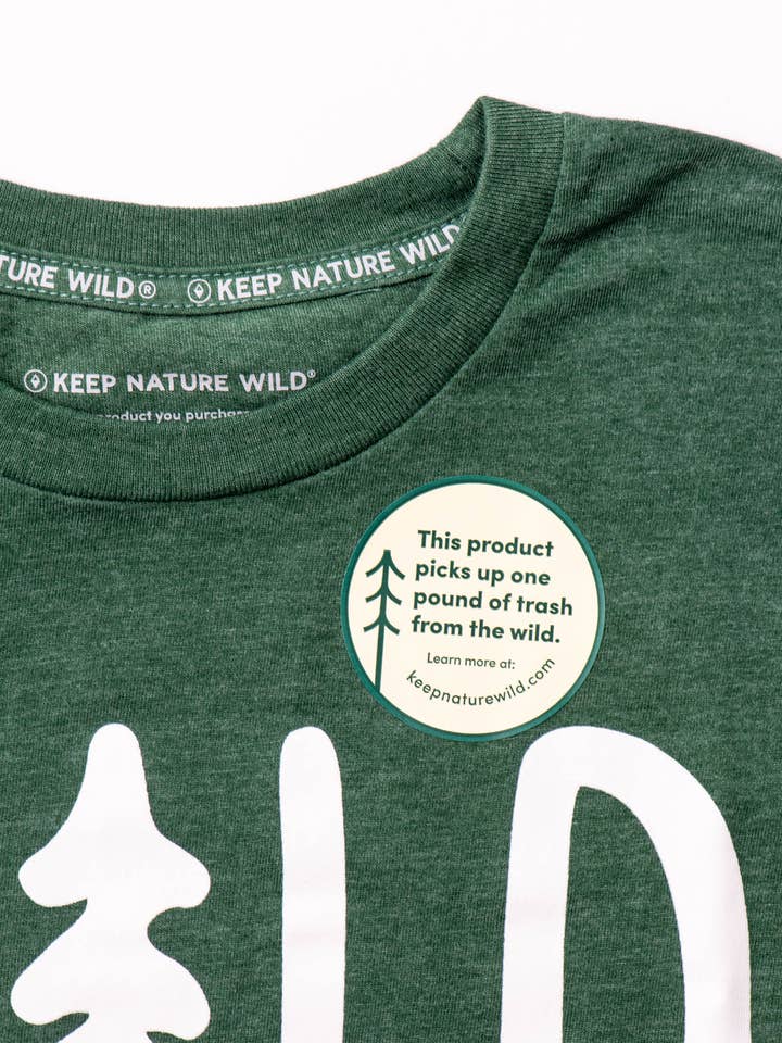 Keep Nature Wild - Wholesale Screen Printed T-Shirt - Unisex - Wild Pine Unisex Tee | Heather Forest4