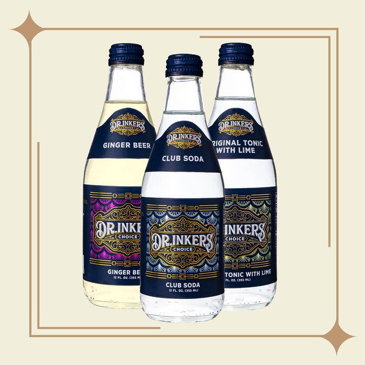 Blandet sag: Ginger Øl, Club Soda & Original Tonic med Lime for engroshandel hos Dr.inkers’ Choice