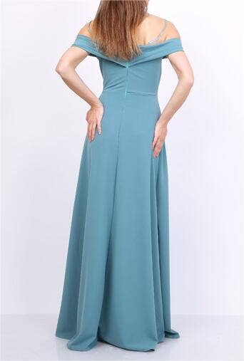 Alice'Desir - Wholesale Gown - Women's - 8892 A-line dress with boat neckline30