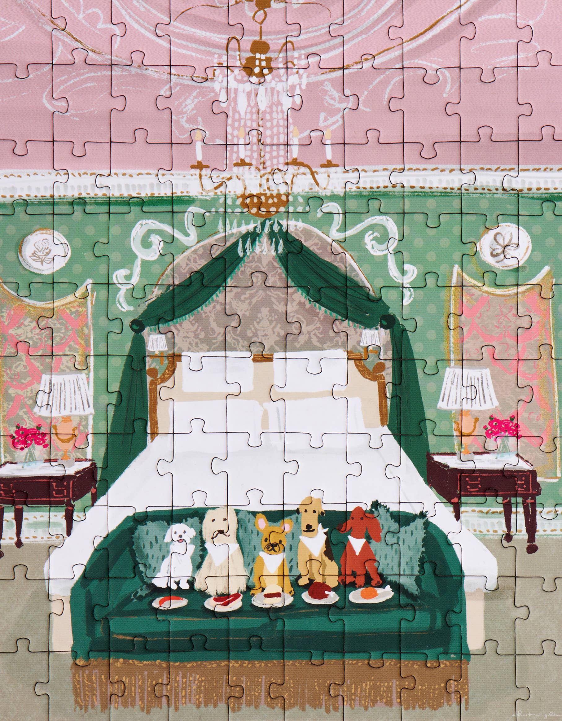 Ordinary Habit - Wholesale Puzzle - Adult - Posh Puppy Room Service
 - 100 Piece Puzzle1