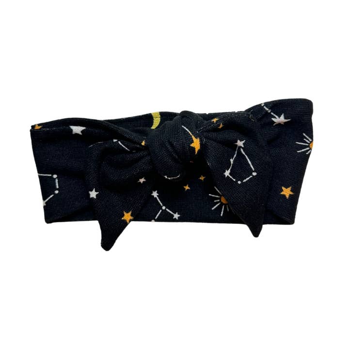 Bandeau bébé à nouer - Soleil & Étoiles pour la vente par Junque Food Headband Hair Accessories