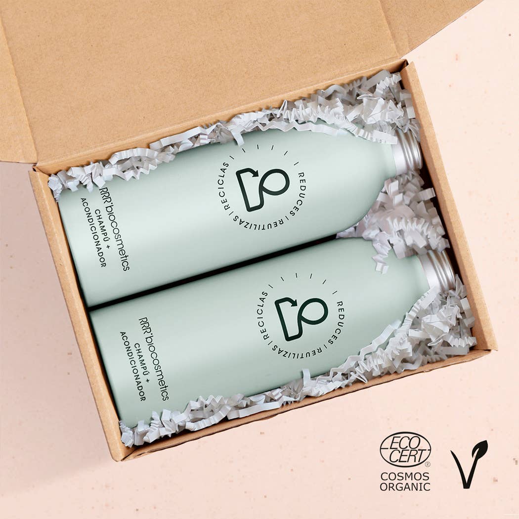 RRR'biocosmetics - Wholesale Hair Conditioner - ECOLOGICAL RECHARGE PACK. 2 Shampoos + Conditioner1