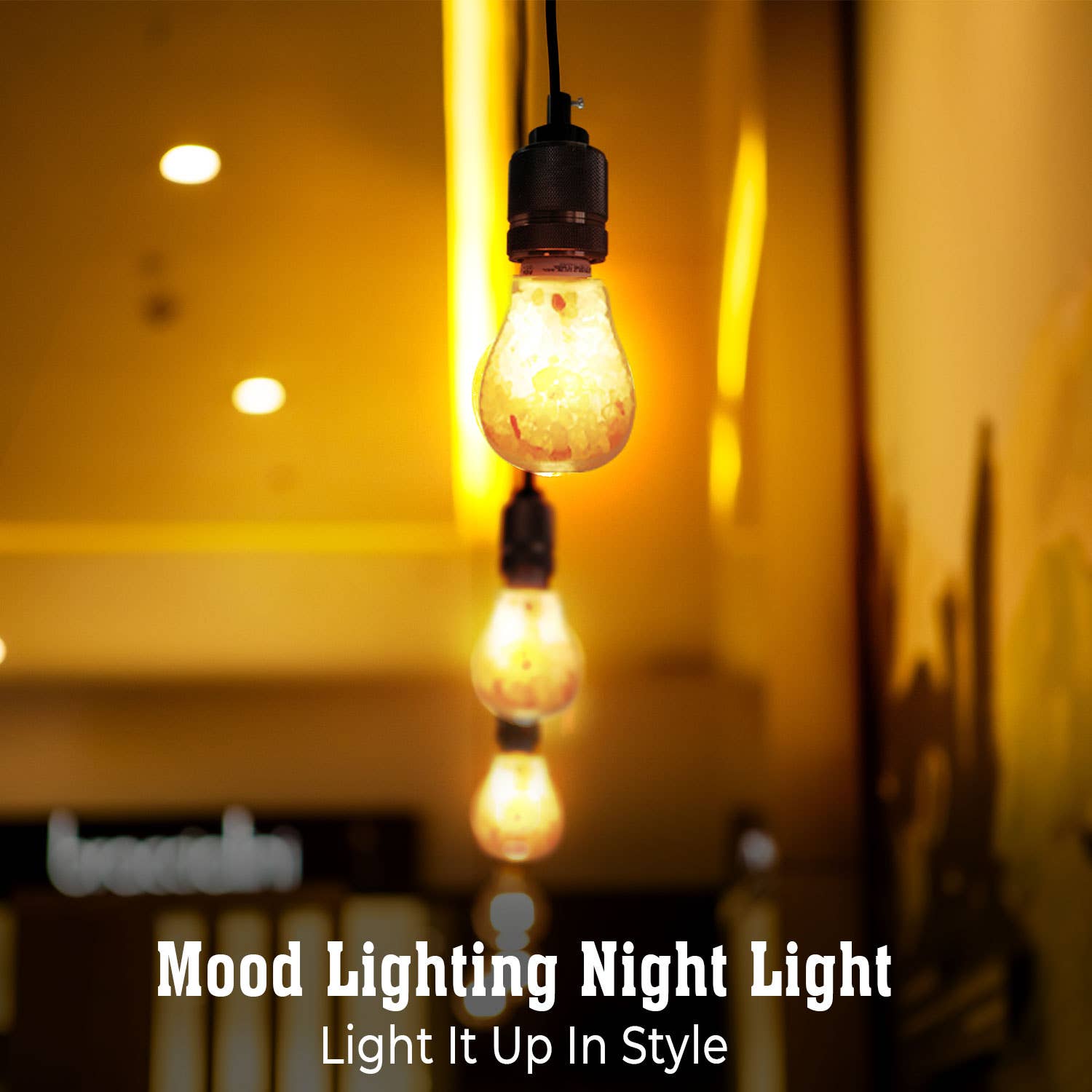 WBM LLC - Wholesale Night Light - LED Night Light Salt Bulb, 7 W - 4 PACK6