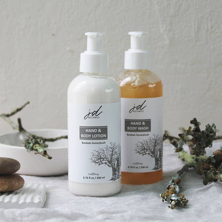 JDBotanics - Wholesale Hand & Body Lotion - baobab & honeybush hand and body lotion (6.76 fl oz / 200ml)