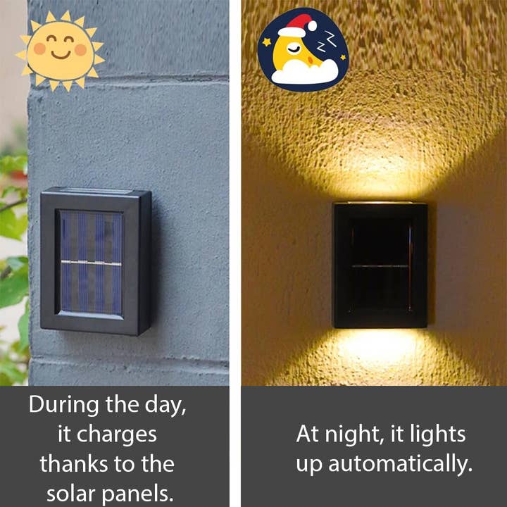 Mtistanbul LTD - Wholesale Outdoor/Lawn Light - Pack of 2 Solar Outdoor Wall Light - Waterproof for Garden &3