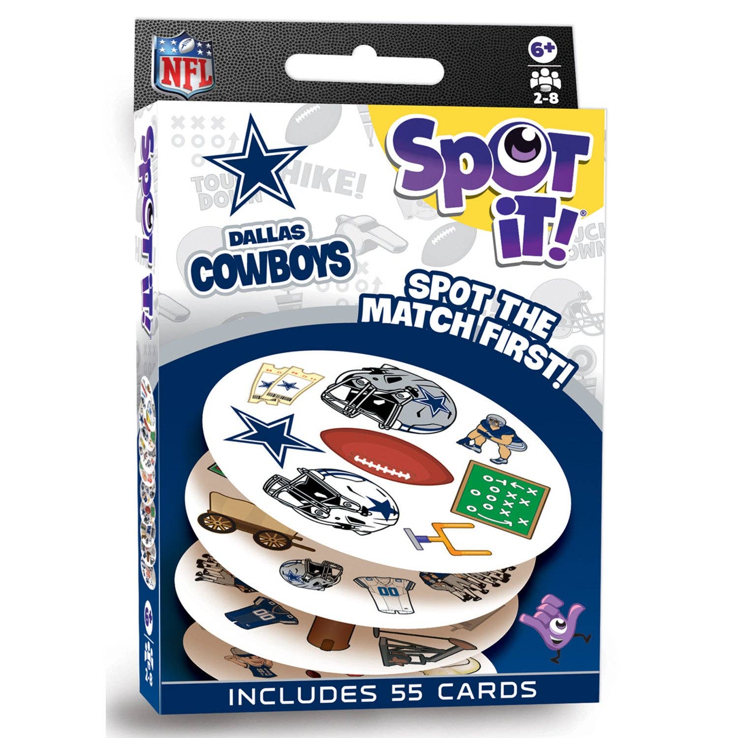Masterpieces Puzzles - Wholesale Card Game - Dallas Cowboys Spot It! Card Game0