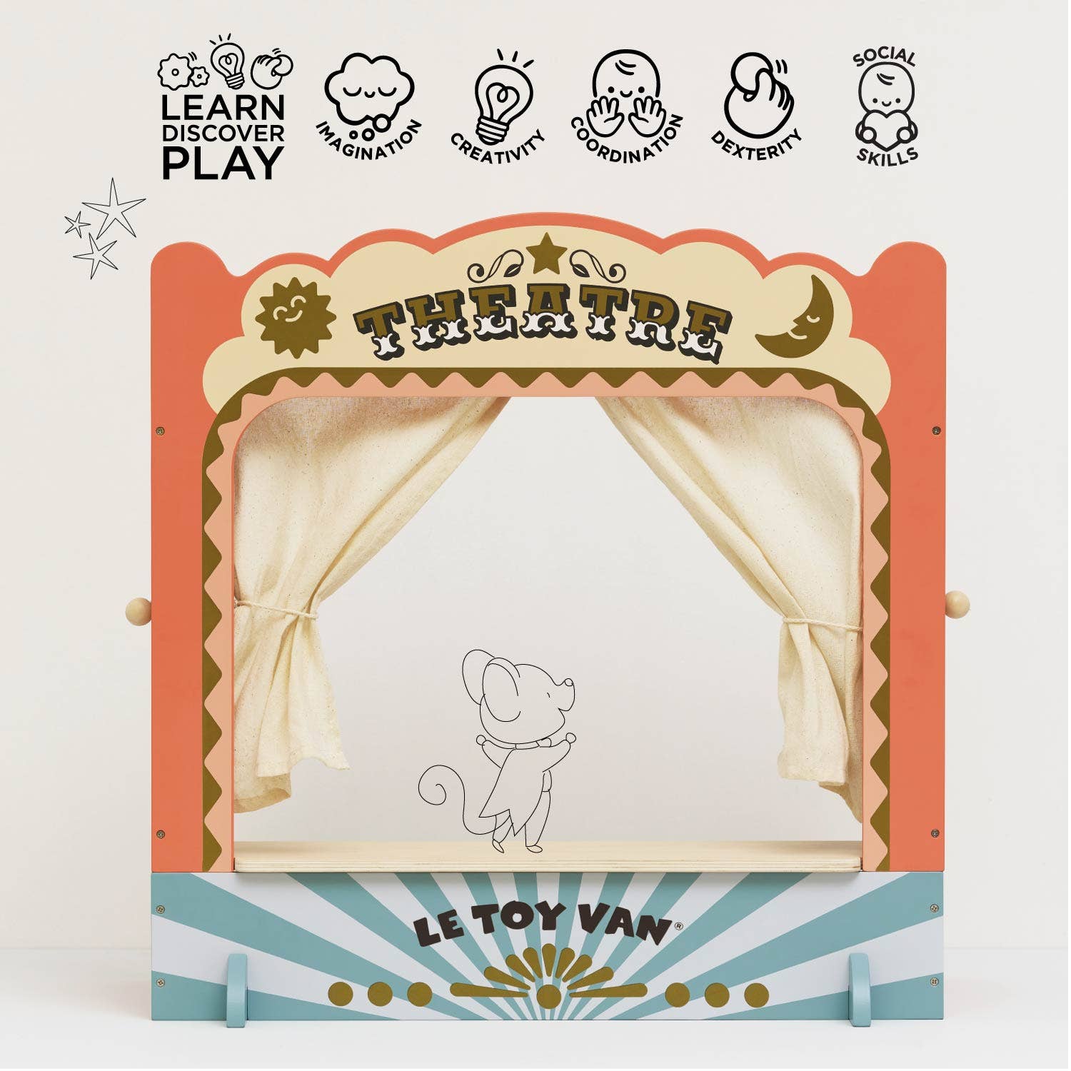 Le Toy Van, Inc. - Wholesale Wood Toy - Kids - Tabletop Puppet Wooden Theater2