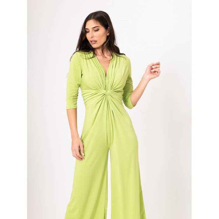 Julie d orleac - Wholesale Jumpsuit - Women's - Plain pistachio single knot1