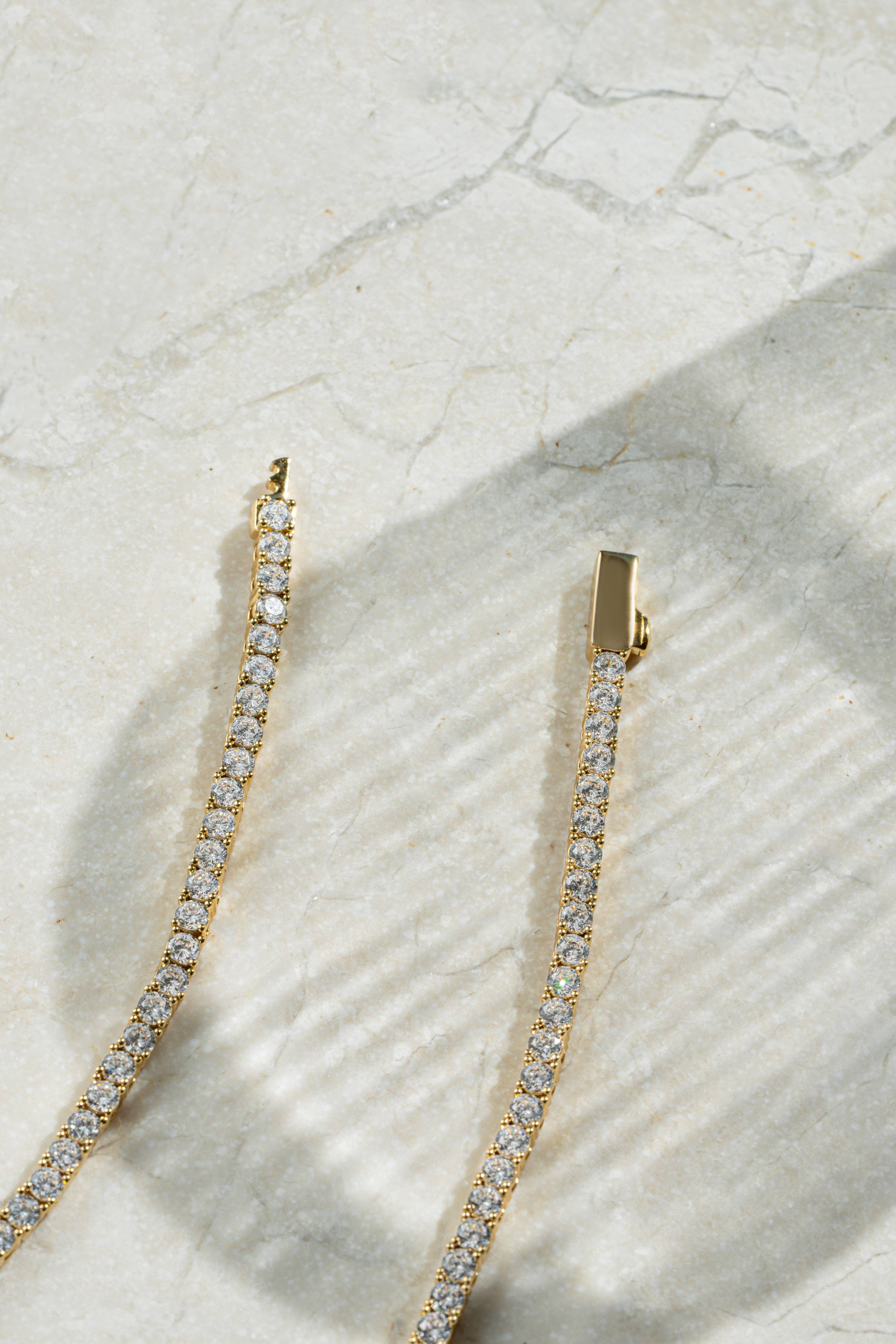 Sami Jewels - Wholesale Link & Chain Necklace - 3mm Diamond Tennis Necklace4