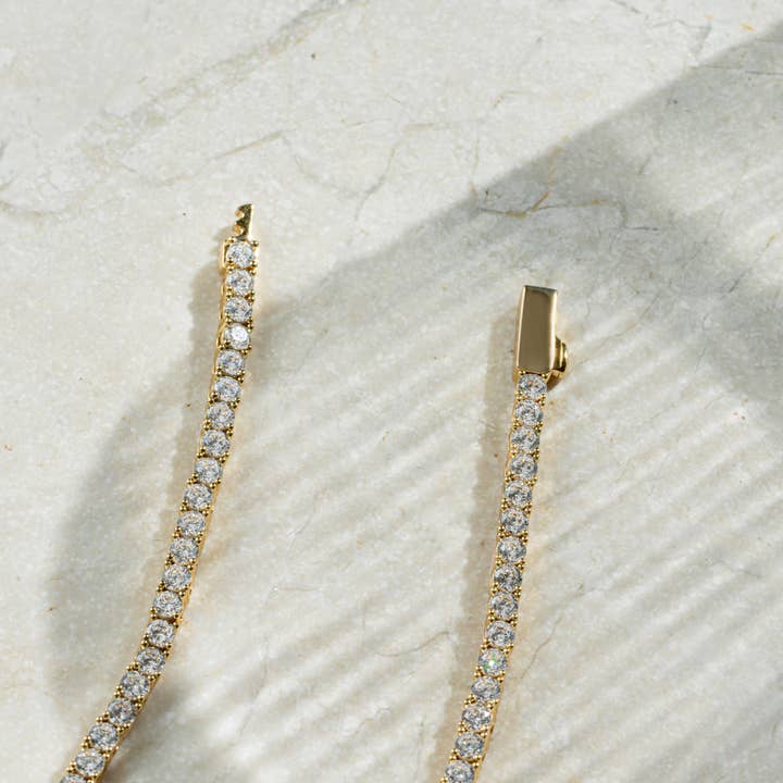 Sami Jewels - Wholesale Link & Chain Necklace - 3mm Diamond Tennis Necklace4