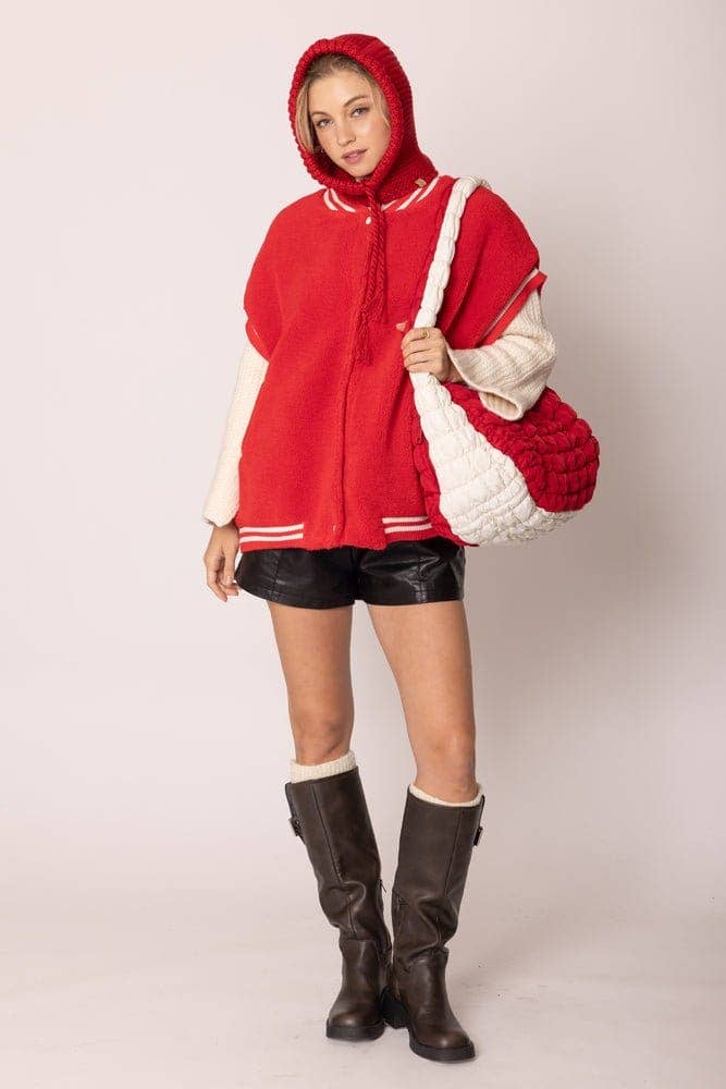 MiMi Wholesale - Wholesale Outerwear Vest - Women's - QCV420019 College Colors Sherpa Varsity Vest10