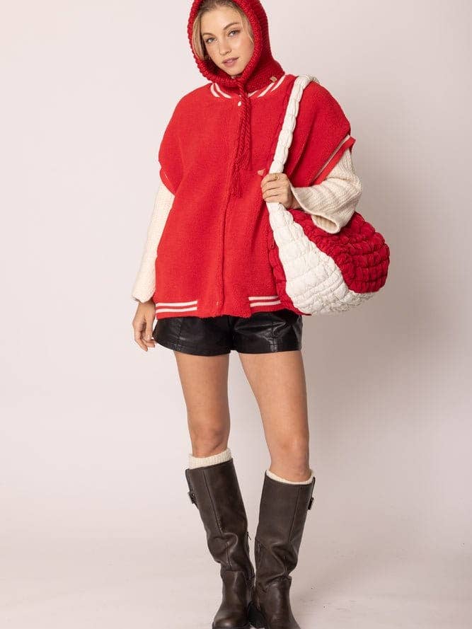 MiMi Wholesale - Wholesale Outerwear Vest - Women's - QCV420019 College Colors Sherpa Varsity Vest10