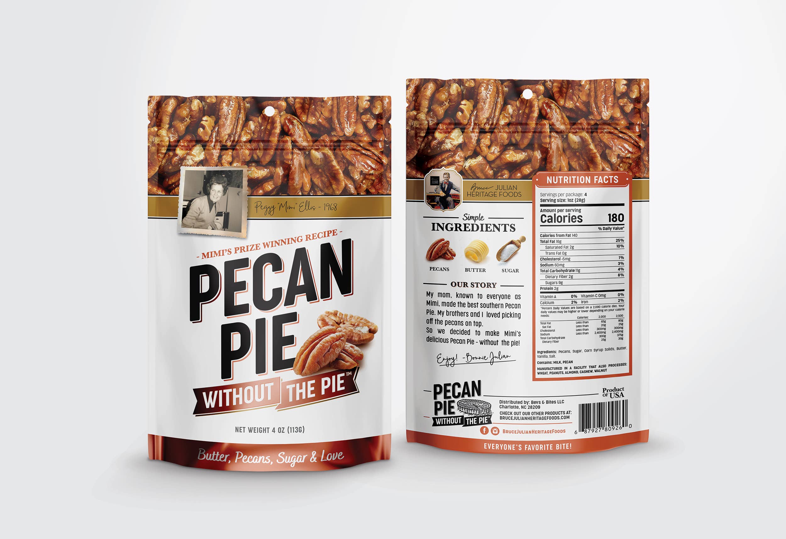Bruce Julian Heritage Foods - Wholesale Nuts - Pecan Pie Without The Pie Bag2