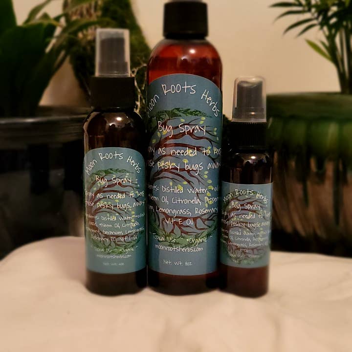 Bug Spray for wholesale by Moon Roots Herbs, LLC