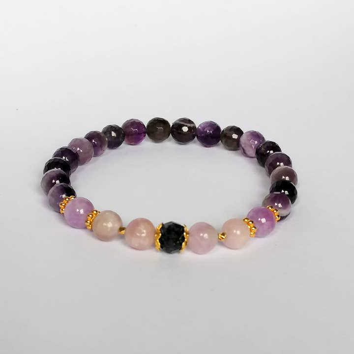 Lila in the Sky - Wholesale Beaded bracelet - Kissed by Gaia Mala Bracelet3