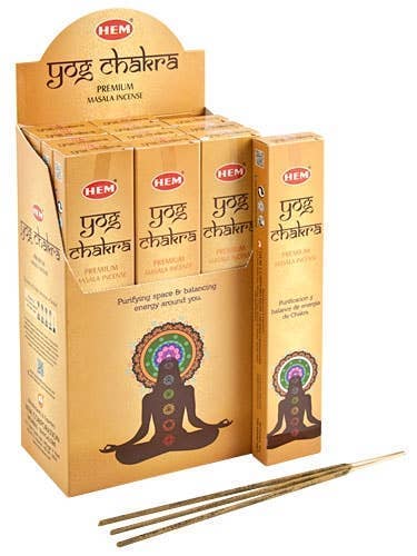 GREENROOTS USA LLC - Wholesale Incense - Hem Yog Chakra Incense - 15 Gram Pack (12 Packs Per Box)