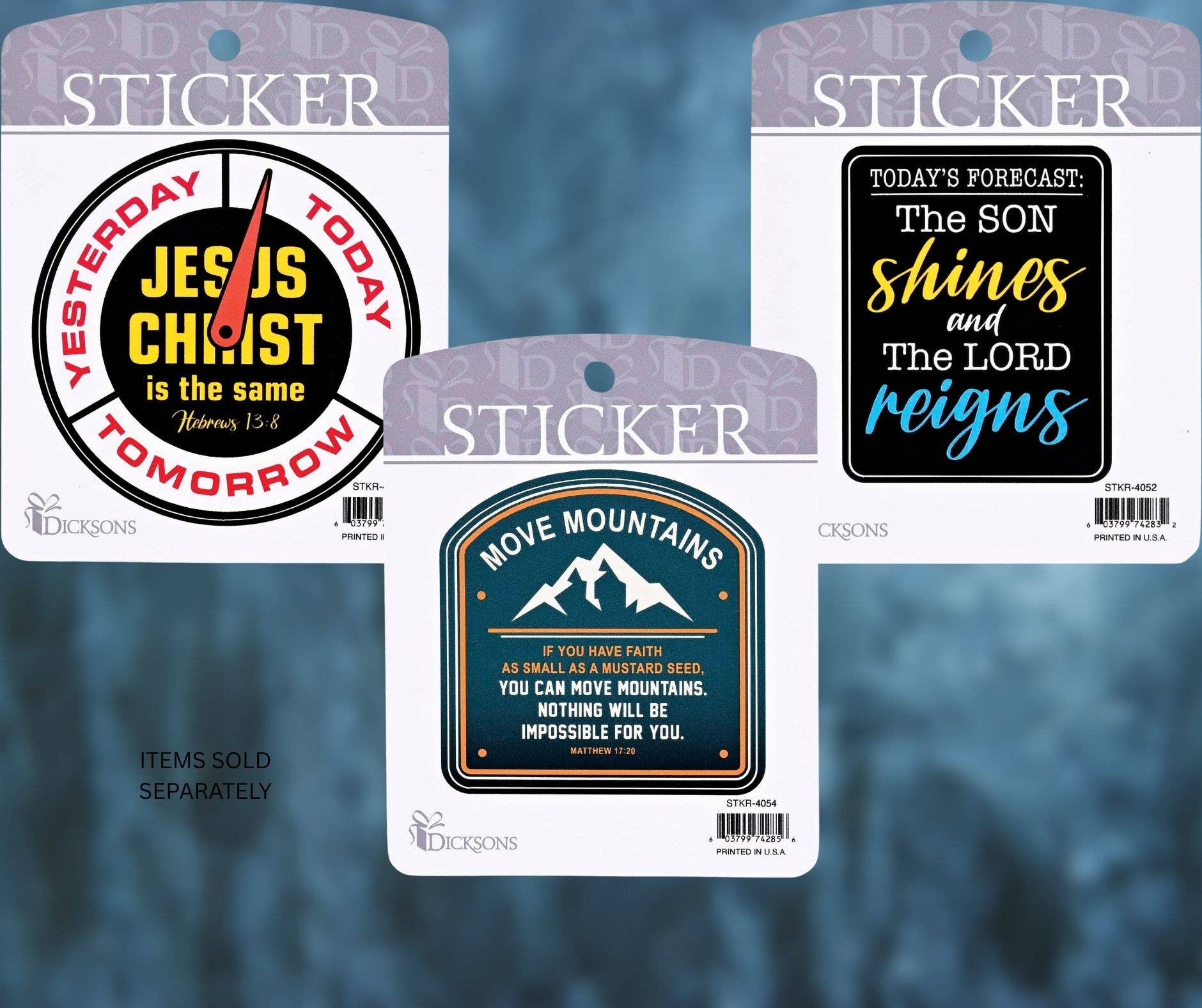 Dicksons - Vendita all'ingrosso Adesivo - Adesivo Sposta Montagne Matteo 17:202