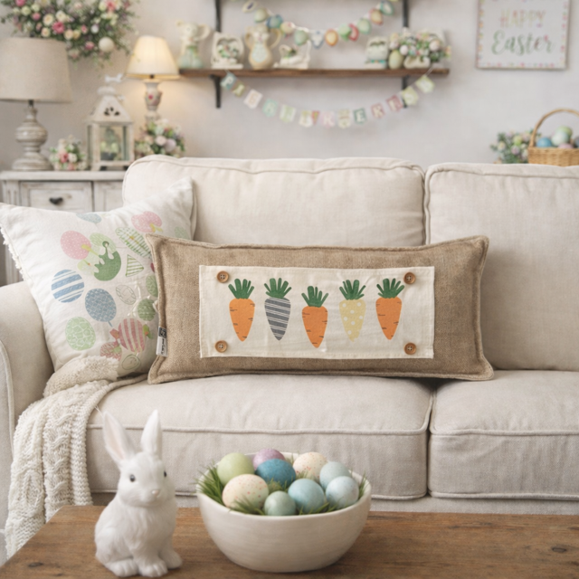 PillowPanels - Wholesale Throw/Decorative Pillow - BURLAP: PILLOW ONLY (with insert) 17