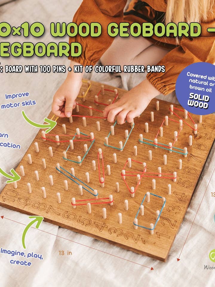 Hundra Geobräd, Montessori 100-ram - barn lär sig för wholesale av Woodinout