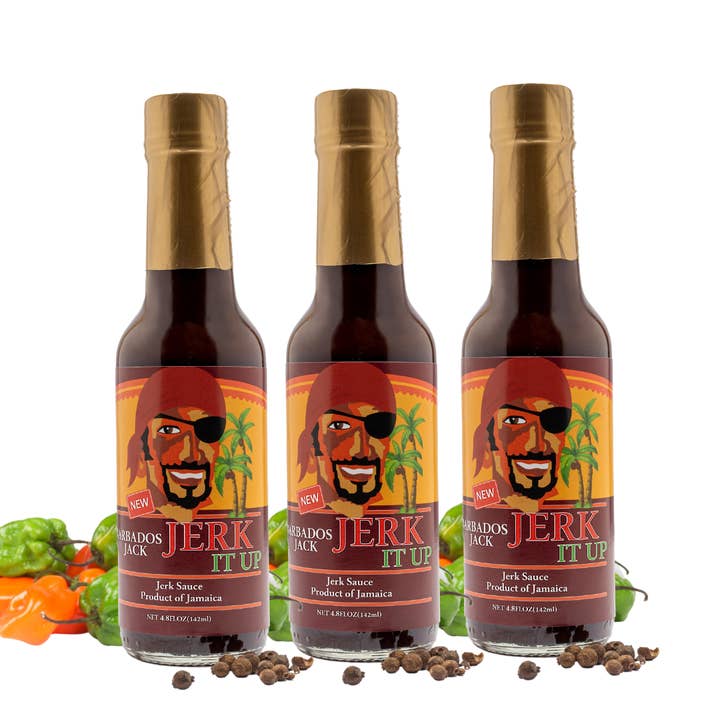 Barbados Jack - Wholesale Hot Sauce - Barbados Jack: Jerk It Up Sauce1