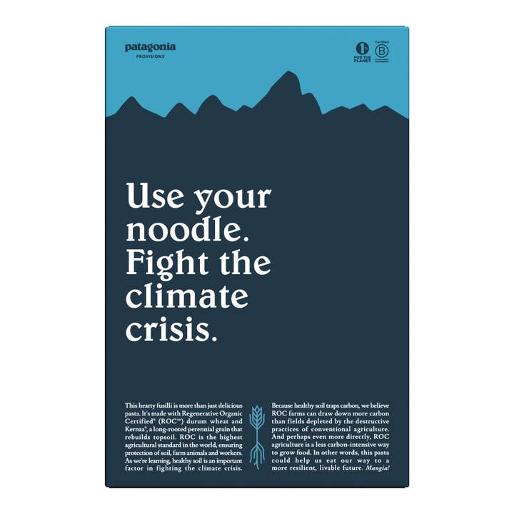 Patagonia Provisions - Wholesale Pasta - Organic Fusilli Pasta (12 oz box)2