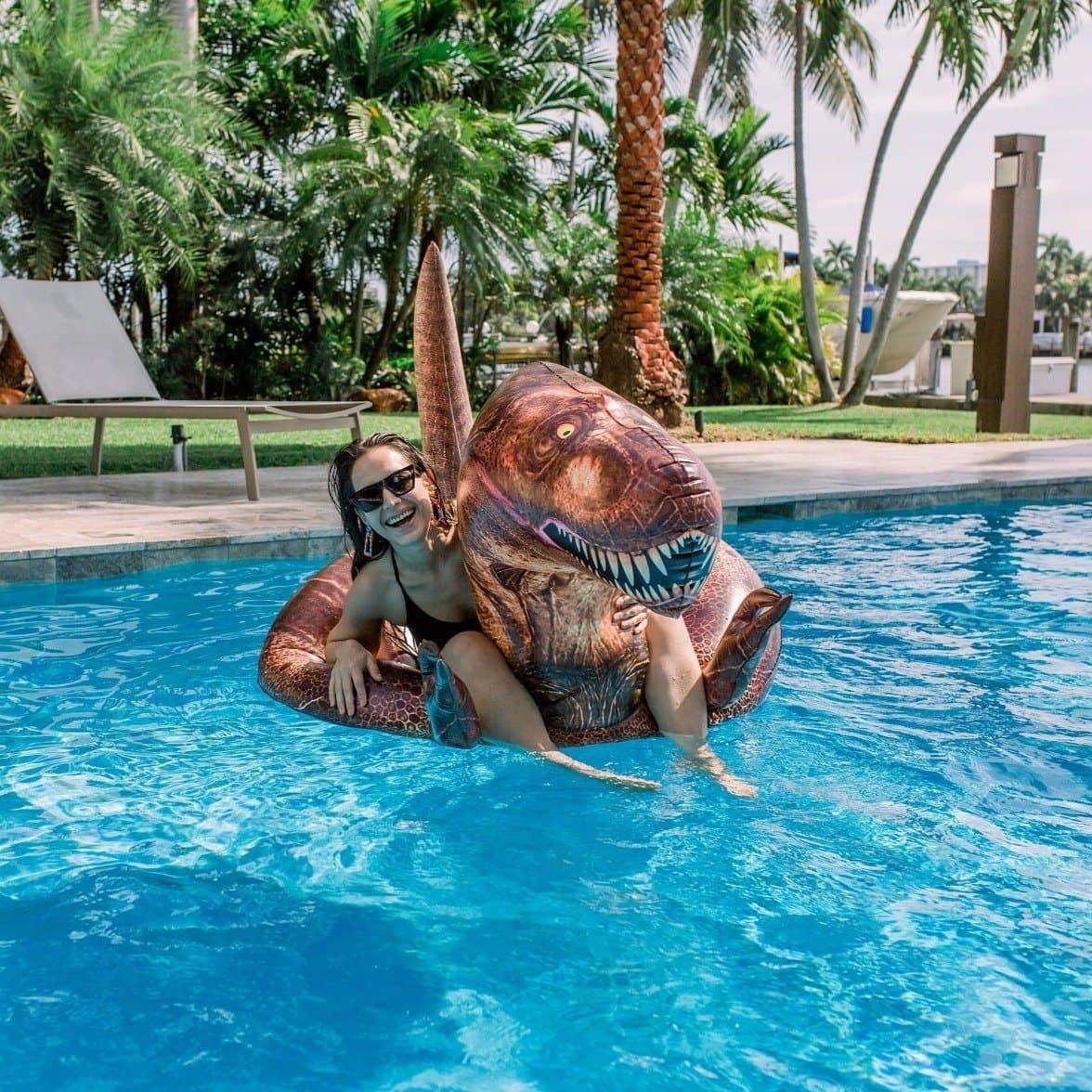 PoolCandy - Wholesale Inflatables - T-Rex Inflatable Pool Tube Jumbo2