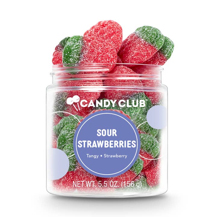 Sour Strawberries for wholesale by Candy Club