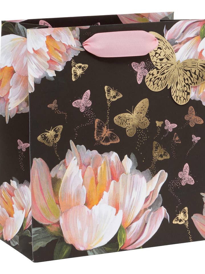 1 MEDIUM GIFT BAG WATERLILY GLICK for wholesale by Notes & Queries, Inc.