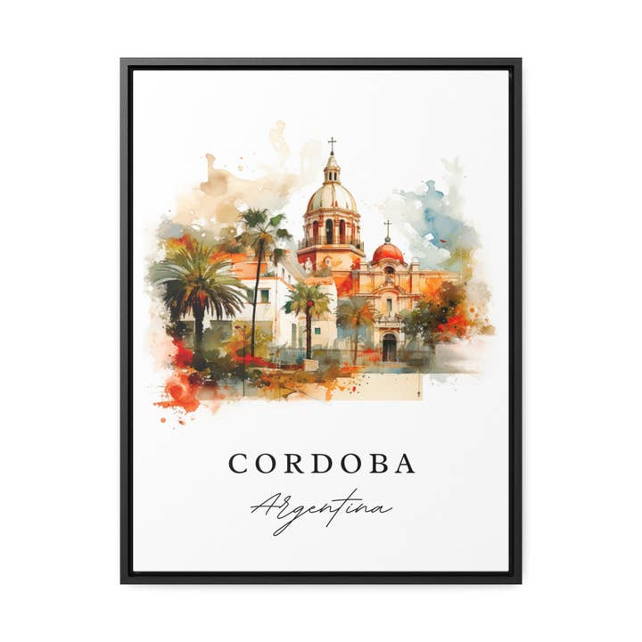 Premium Travel Art - Wholesale Art Print - Cordoba Argentina wall art - Argentina, Cordoba poster print, Cordoba Wedding gift, Birthday present, Custom Text, Perfect Gift5