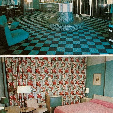 Art Print MR-48 Two Motel Interiors for wholesale by Found Image Press