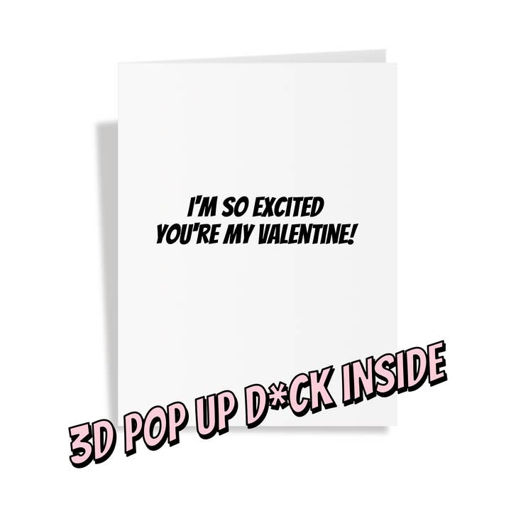 ¡Estoy tan emocionado de que seas mi Valentín! - Sorpresa dentro para venta al por mayor de Crude Cat Cards