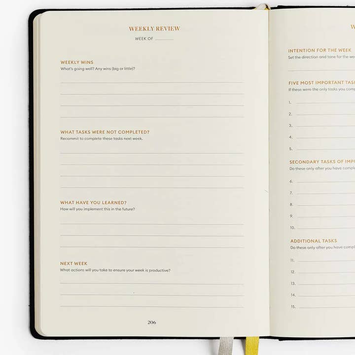 Intelligent Change - Wholesale Planner - Productivity Planner Black - Time Tracking, Goals, Self-Care11