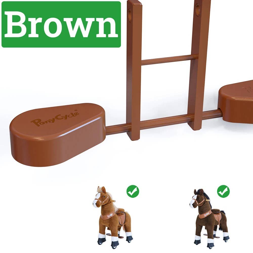 Brown Pedal Pad for PonyCycle Model U ride on toys for wholesale on Faire3