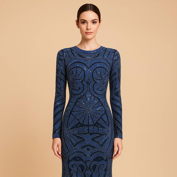 Midnight Dynasty Gown for wholesale by JD GROUP LLC