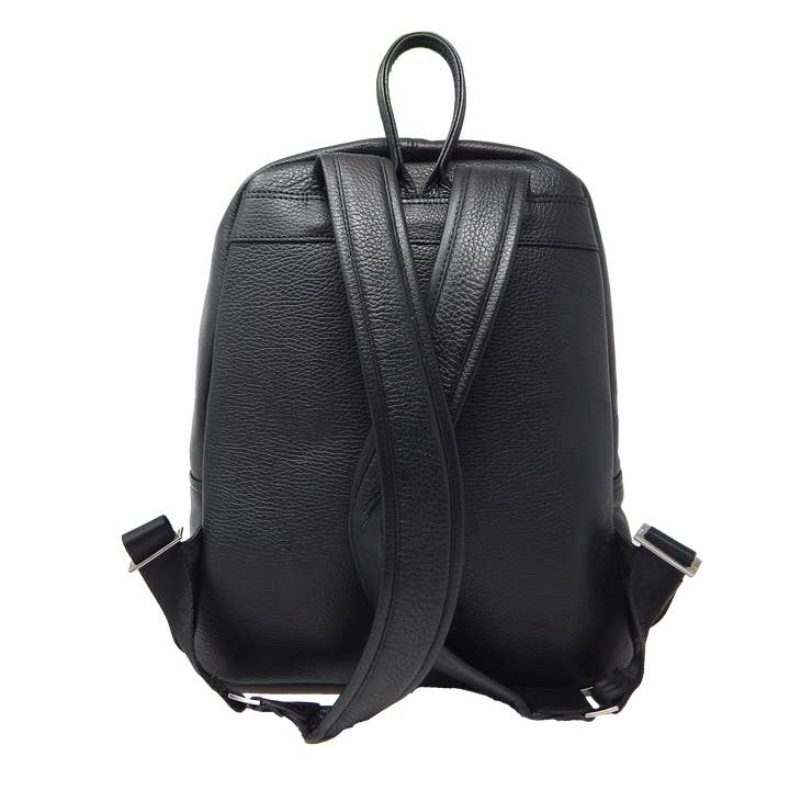 Noir Sac à dos en cuir noir en vente sur Faire2