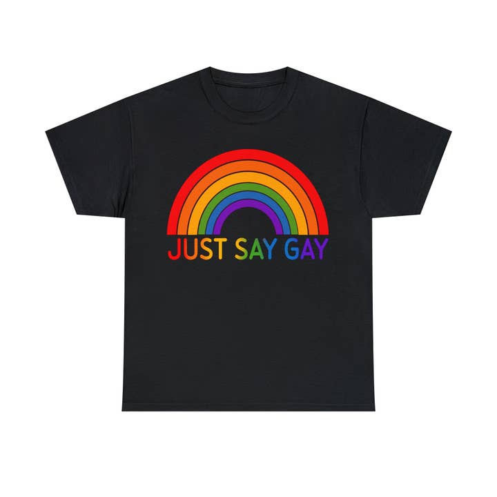 Just Say Gay Unisex Heavy Cotton Tee for wholesale by Michelle Hoffmann