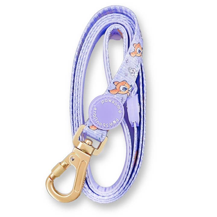 Pawsome Paws - Wholesale Pet Leash - Dog - Disney© Lead - Bambi + Friends Lilac