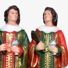 ArteSacraCaravaggio - Wholesale Decorative Figurine - Statue of Saints Cosmas and Damian 25 cm resin made in Italy2